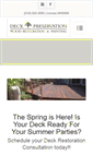 Mobile Screenshot of deckpreservation.com